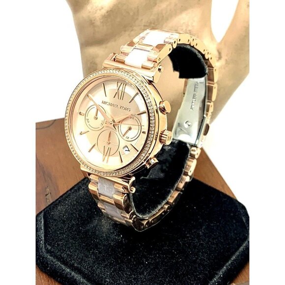 Michael Kors Women's Watch MK6560 Sofie Quartz Chronograph 39mm Rose Gol… - Picture 2 of 13